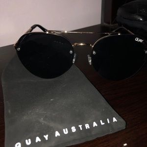 Quay Australia black with gold lining sunglasses